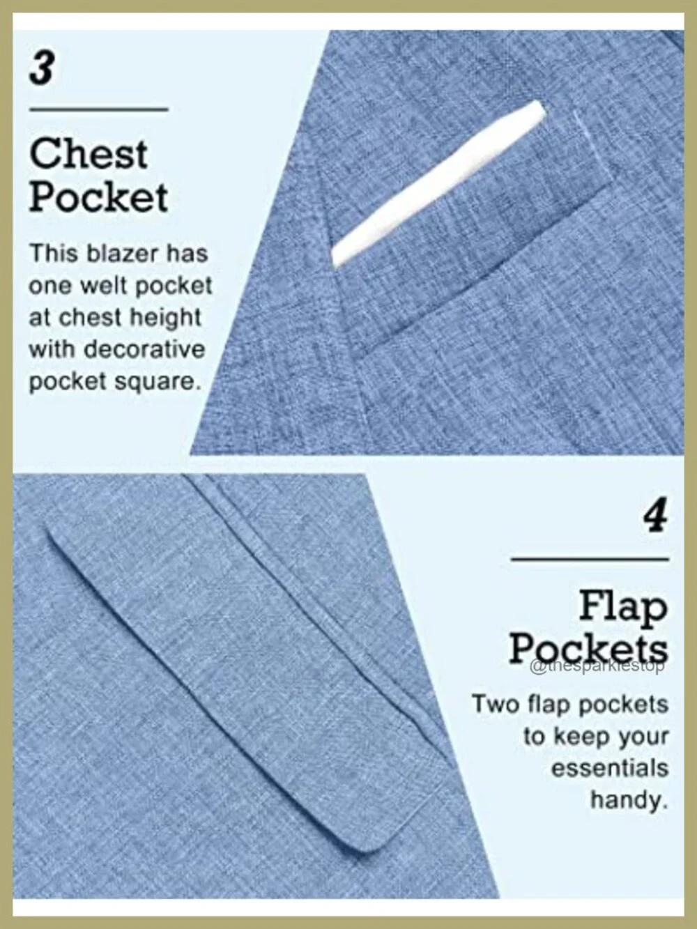 Men's Slim Fit Blazer Sport Coat One Button Notched Lapel Lightweight
